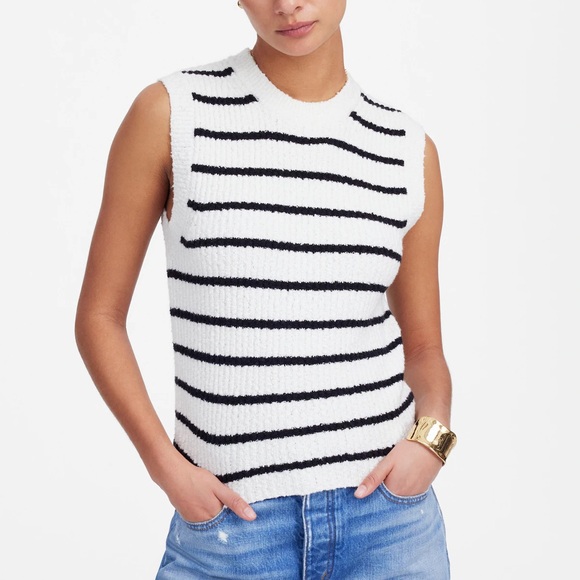 Madewell Bouclé-Knit Sweater Tank - Picture 2 of 11